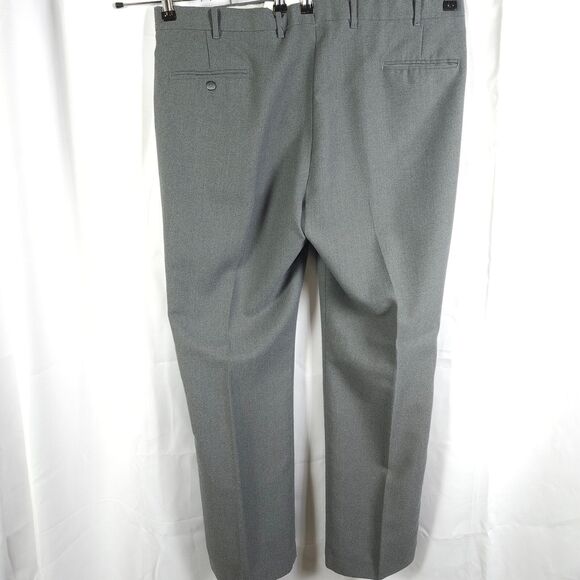 VTG Levi Strauss Mens 41x34 Gray Grey Flat Front Tailored Classics Dress Pants - Picture 2 of 6